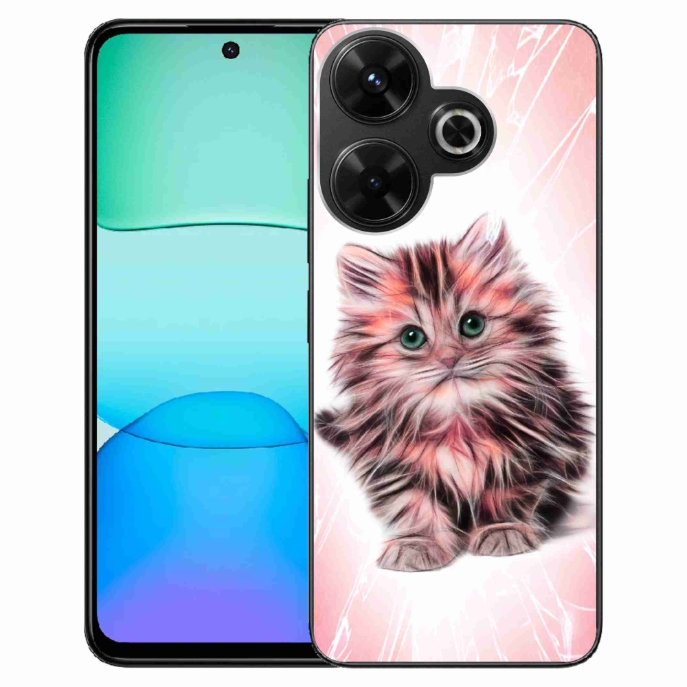 Gél borítás mmCase a Xiaomi Redmi 13 4G/Poco M6 4G számára - aranyos cica