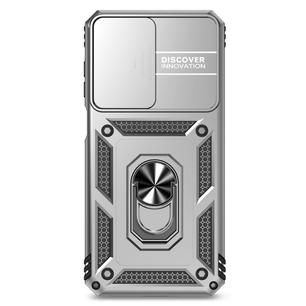 Gyűrűálló borítás Samsung Galaxy A26 5G készülékhez - ezüst színű