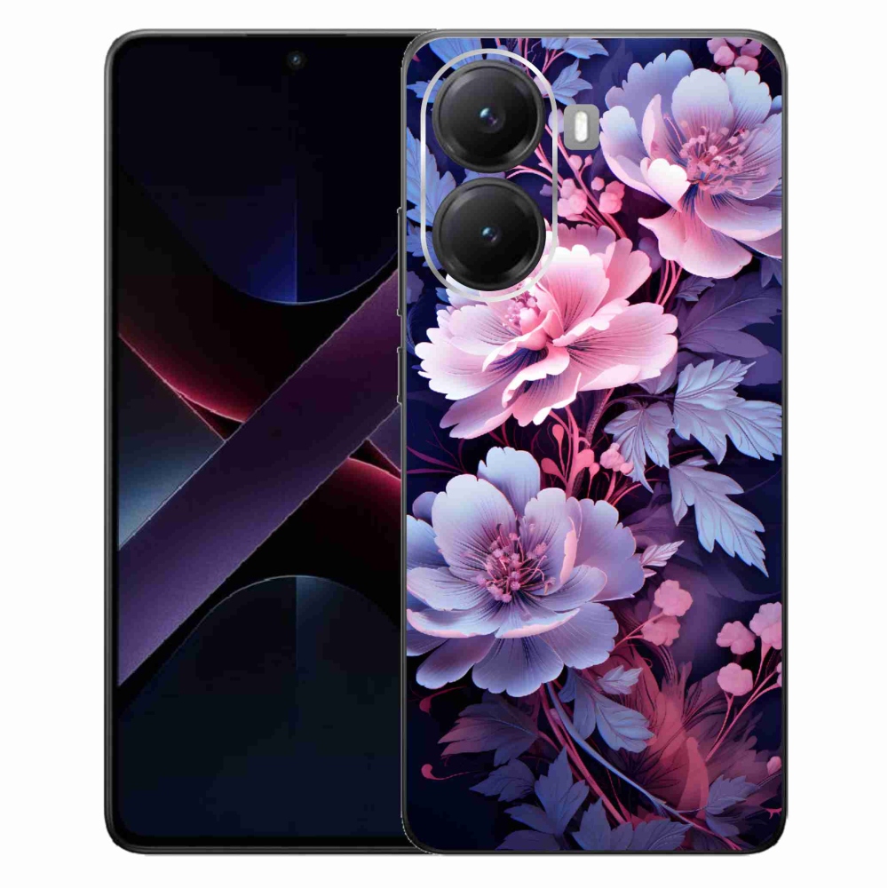 Gél borító mmCase a Xiaomi Poco X7 Pro 5G számára - virágok 11