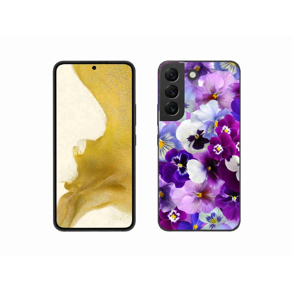 Gél borító mmCase Samsung Galaxy S22 5G - virágok 9