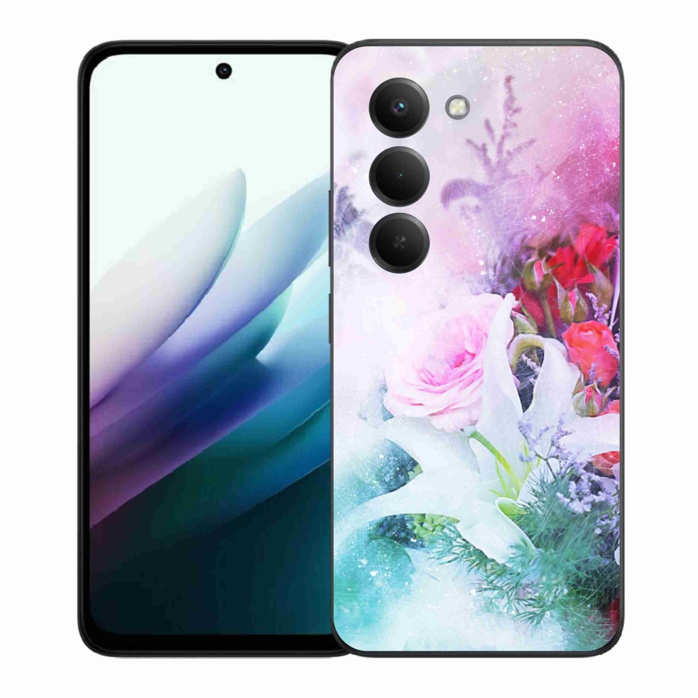 Gél borítás mmCase a Xiaomi Redmi 15 4G/5G (171mm) - virágok 4