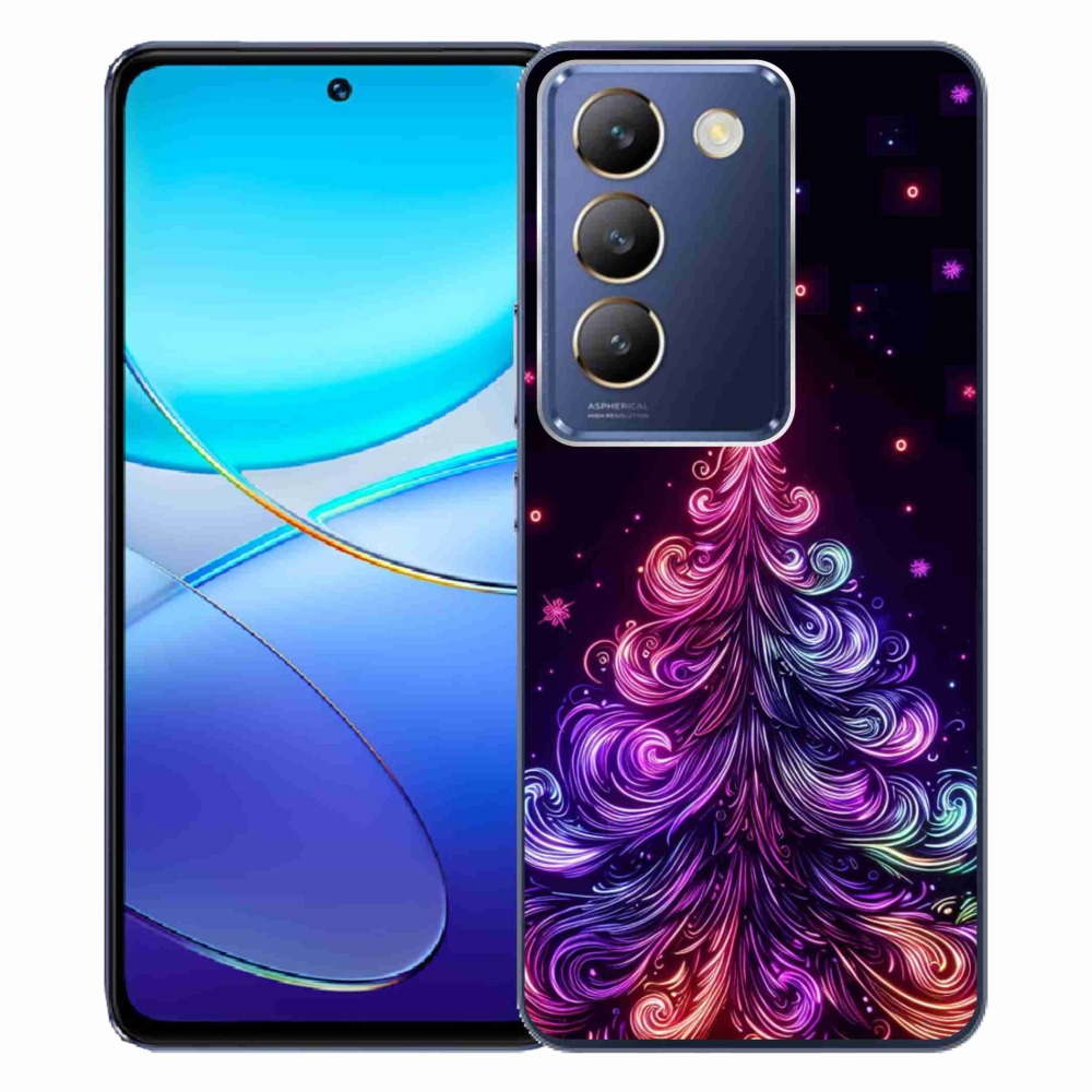 Gél borítás mmCase Vivo V40 SE 4G/5G - neon karácsonyfa 1