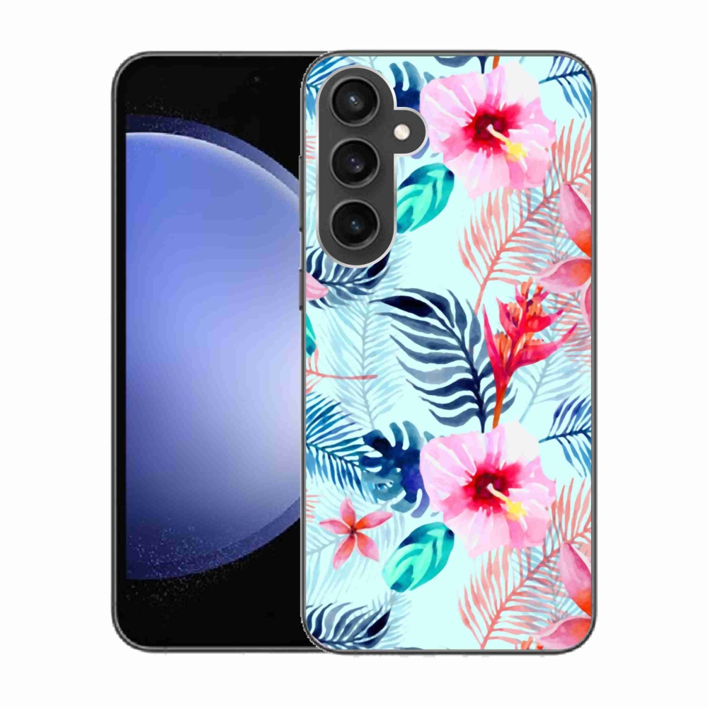 Gél védőhuzat mmCase Samsung Galaxy S23 FE - virágok