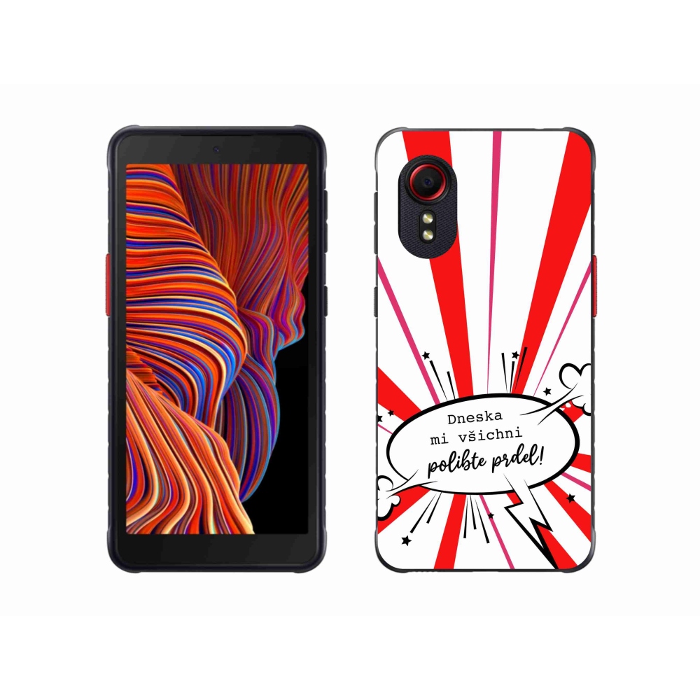 Gél borító mmCase Samsung Galaxy Xcover 5 készülékhez - vicces szöveg 15 fehér háttér