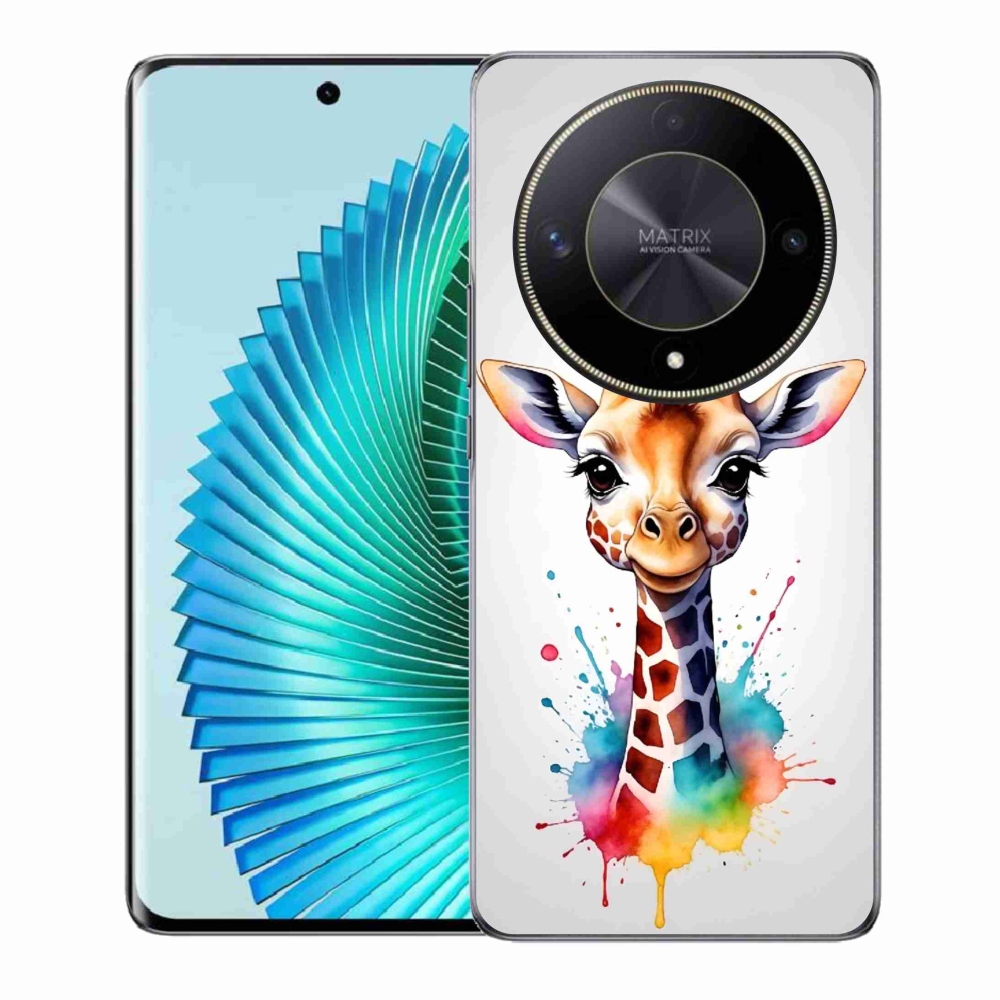 Zselés borítás mmCase a Honor Magic 6 Lite 5G készülékhez - zsiráf 1