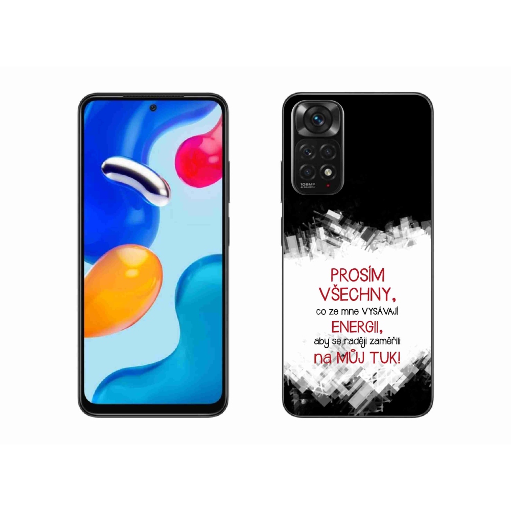Gél borító mmCase a Xiaomi Redmi Note 11S 4G - vicces szöveg 1 piros