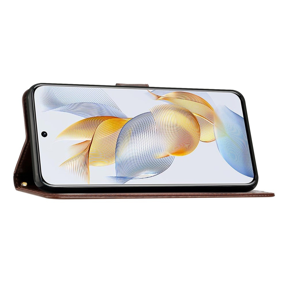 Virágok könyvtáska Honor 90 - barna