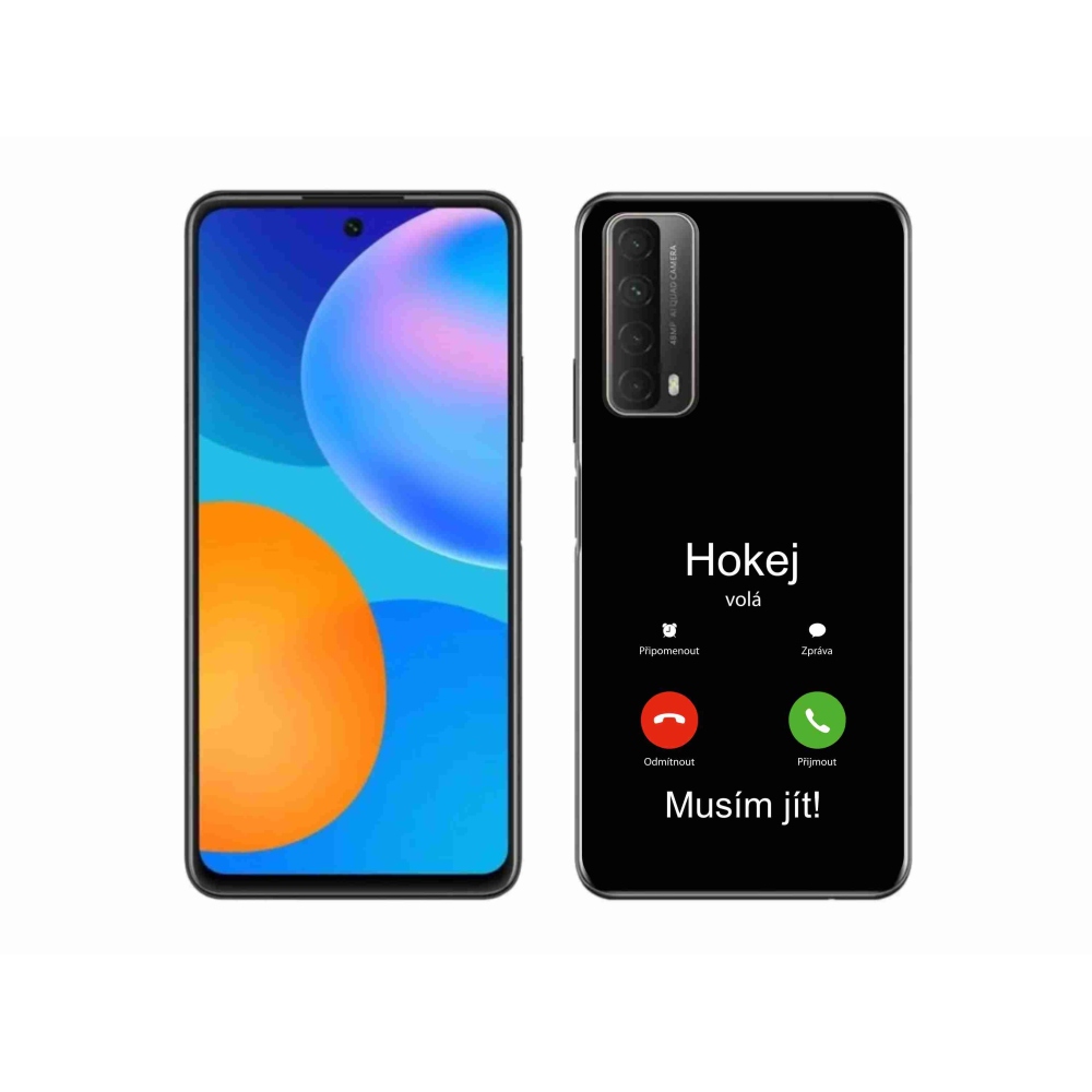 Gél borító mmCase a Huawei P Smart (2021) - hoki hívások fekete háttérrel
