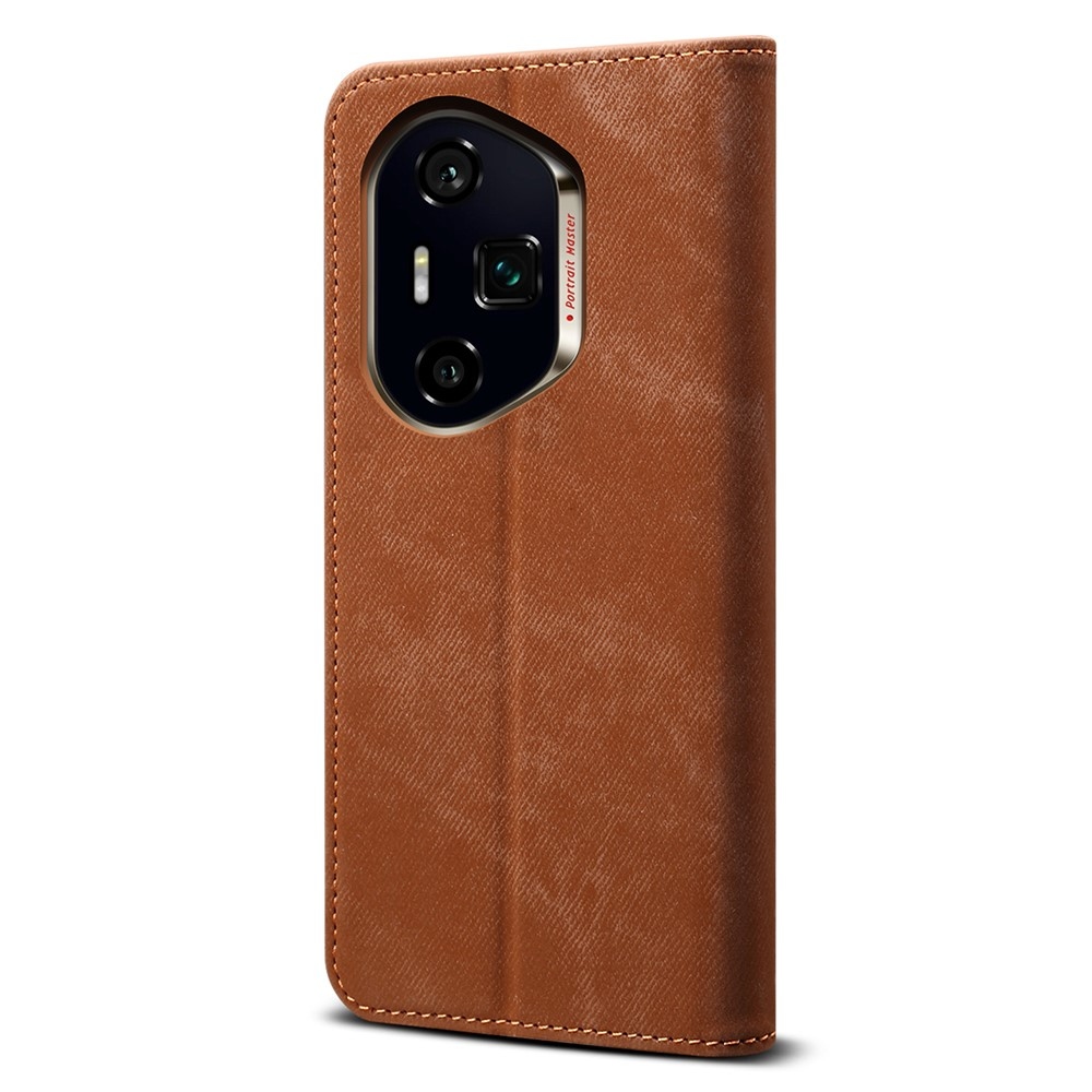 Jeanse könyvtáska Honor 400 Pro-hoz - barna