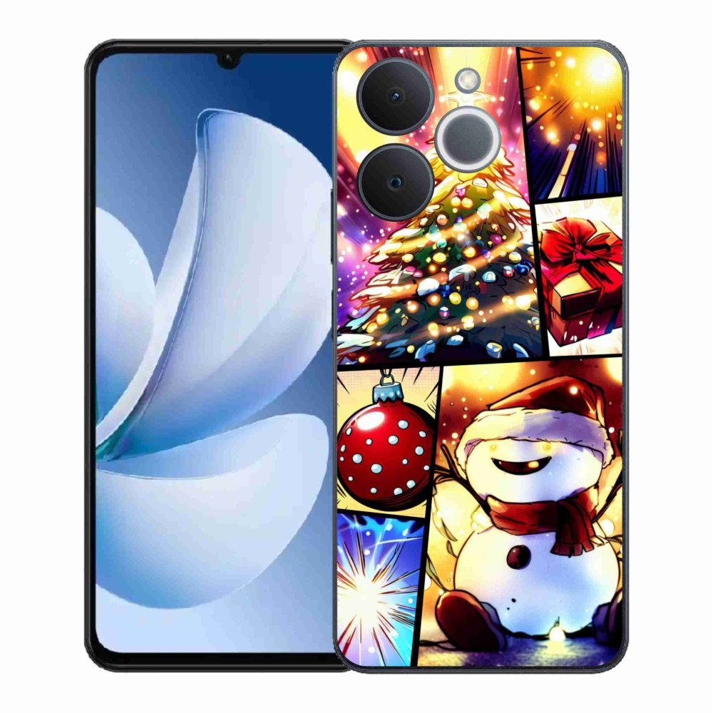 Zselés borító mmCase a Realme Note 70T készülékhez - karácsonyi motívumok 1