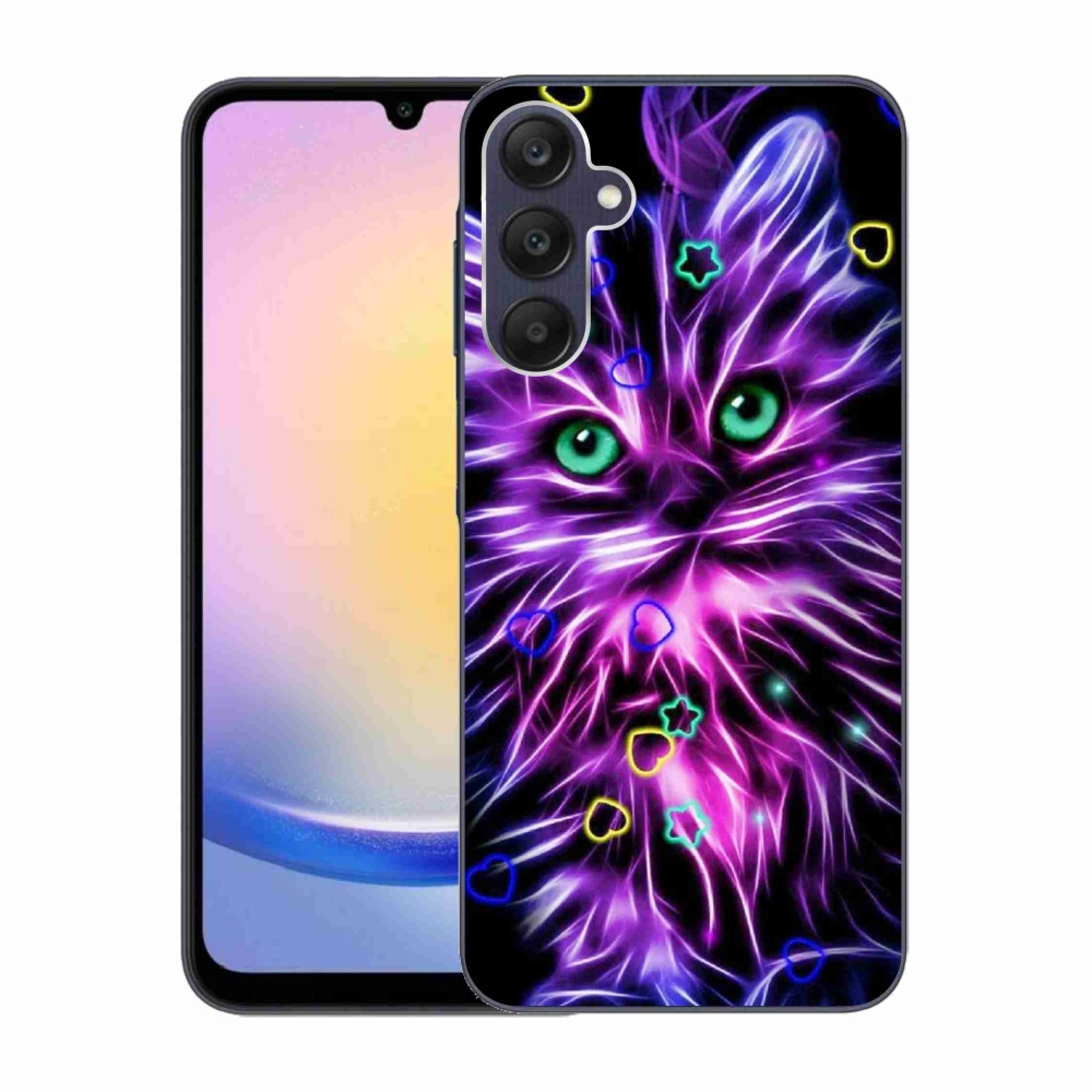 Gél borítás mmCase Samsung Galaxy A25 5G - absztrakt macska - Samsung Galaxy A25 5G - absztrakt macska