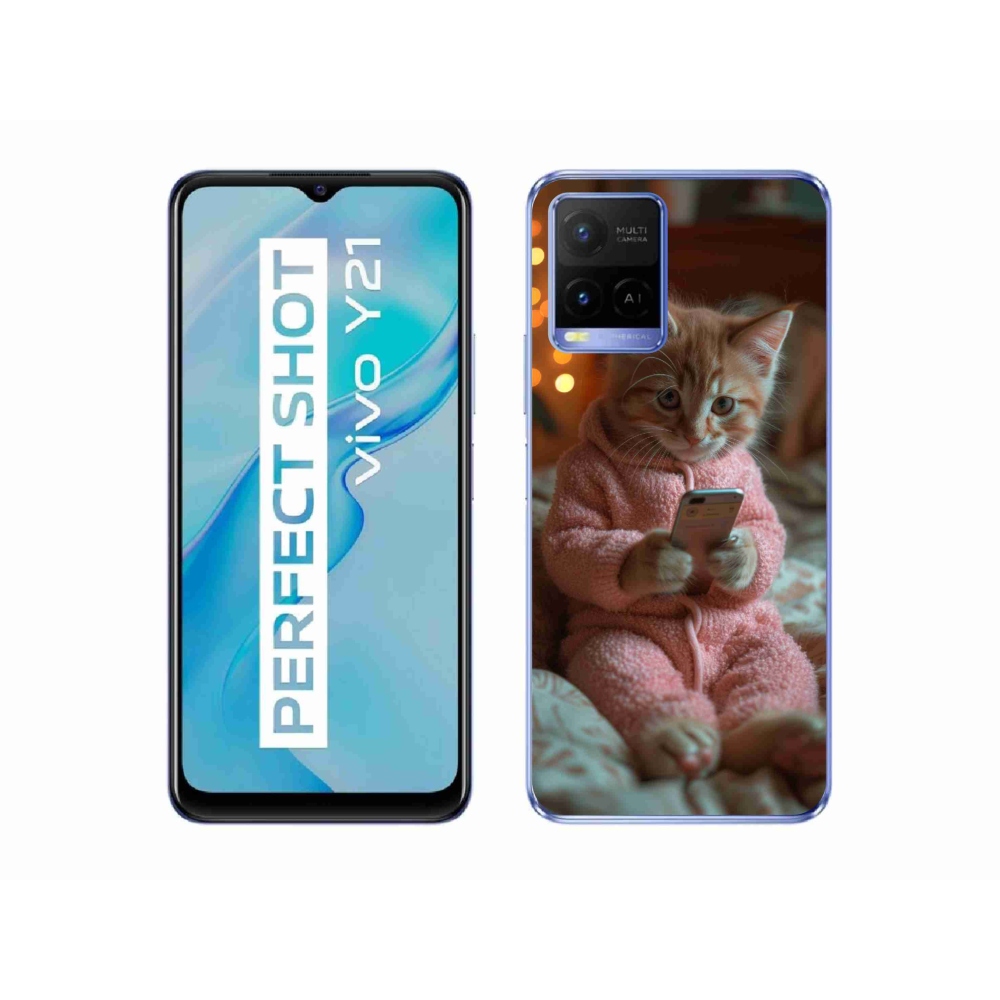 Gél borítás mmCase a Vivo Y21/Y21s/Y33s - baba mobillal