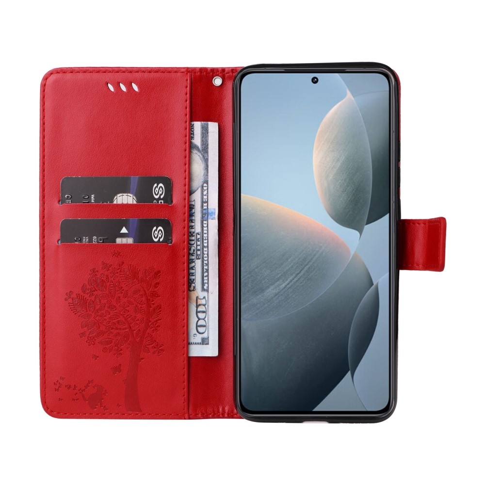 Fák könyve tok Xiaomi 14T - piros