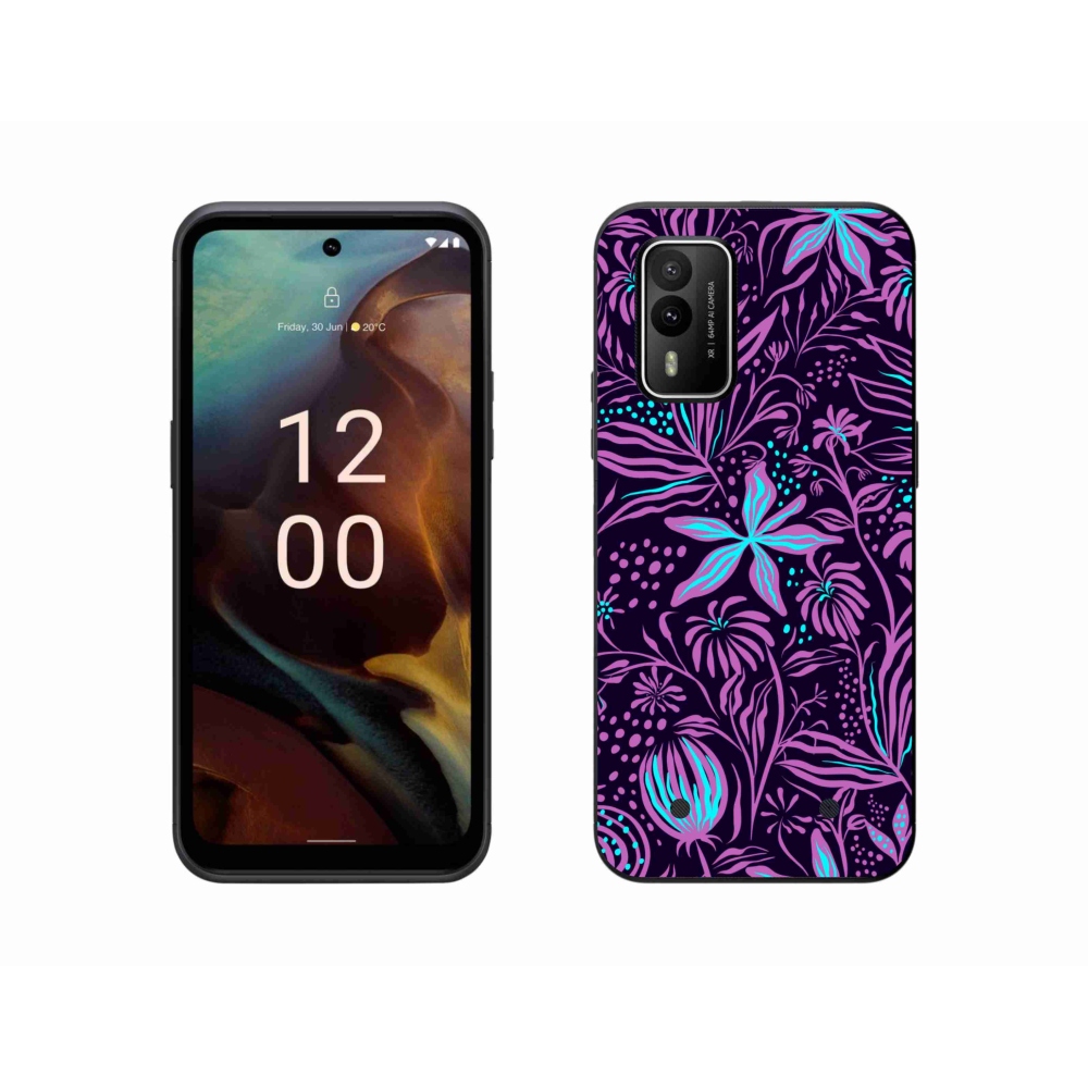 Zselés borítás mmCase a Nokia XR21 készülékhez - virágok 2