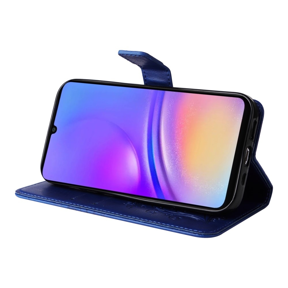 Nagy pillangó könyv tok Samsung Galaxy A06 4G készülékhez - kék