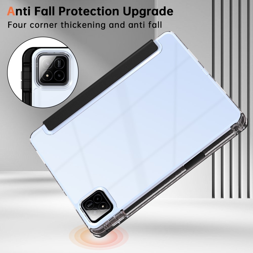 Origami intelligens pozicionáló tok Xiaomi Pad 7/7 Pro táblagéphez - fekete