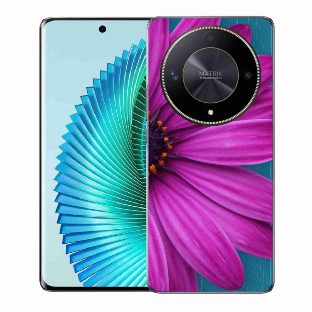 Gél tok mmCase a Honor Magic 6 Lite 5G készülékhez - lila margaréta