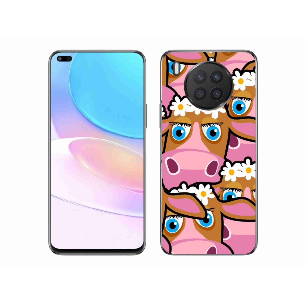 Gél borítás mmCase a Huawei Nova 8i készülékre - rajzfilmtehenek