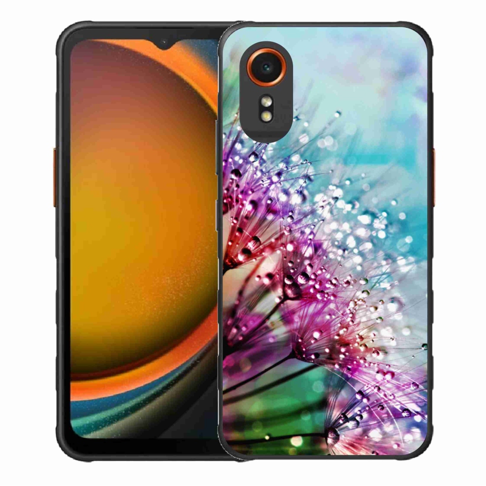 Gél borító mmCase Samsung Galaxy Xcover 7 - színes virágokhoz