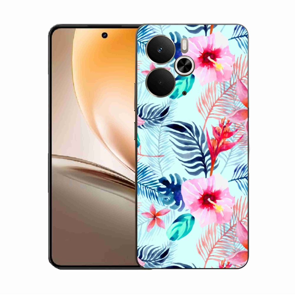 Gél borító mmCase a Realme 14 5G/14T 5G készülékhez - virágok