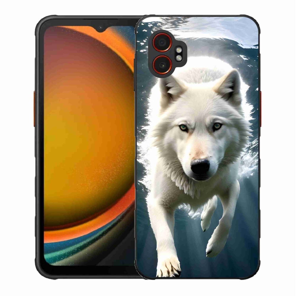 Zselés borítás mmCase Samsung Galaxy Xcover 7 Pro - fehér farkas