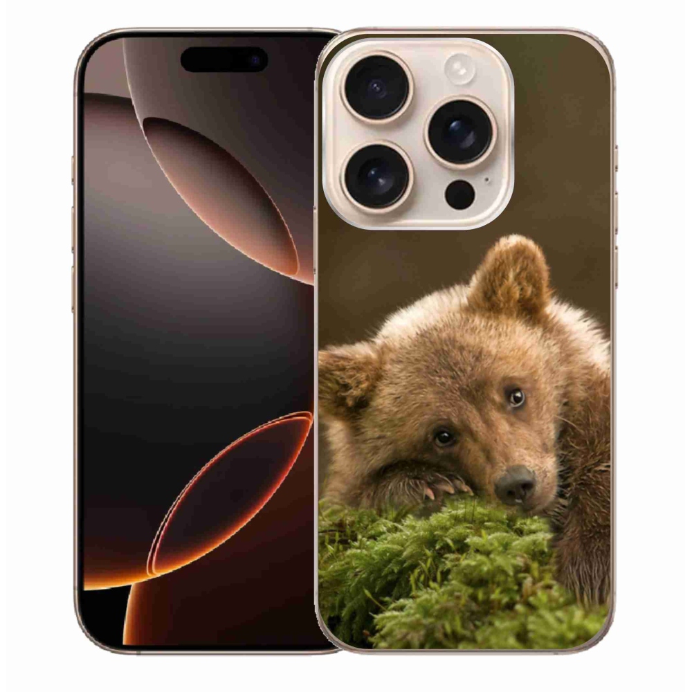 Zselés borítás mmCase iPhone 16 Pro Max készülékhez - medve