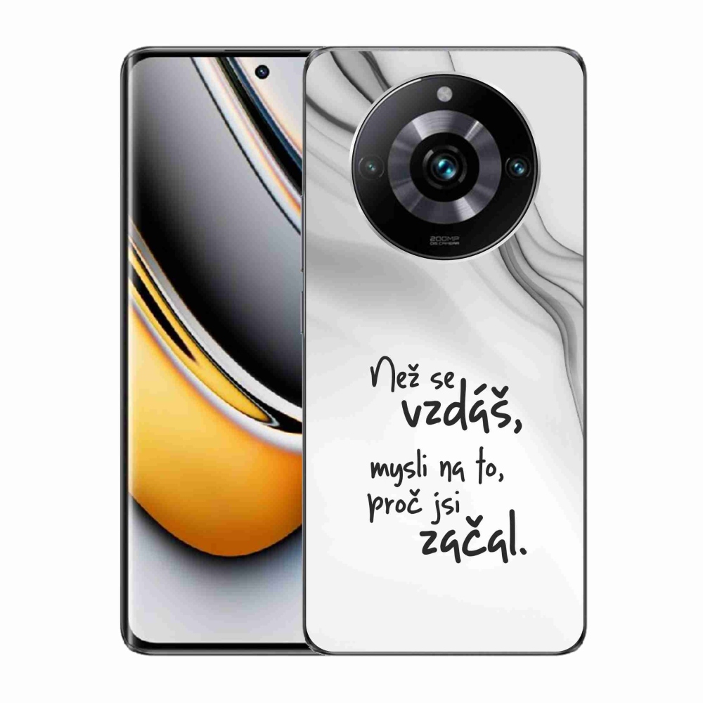 Gél borítás mmCase a Realme 11 Pro/11 Pro+ készülékhez - idézet 2 fehér háttér