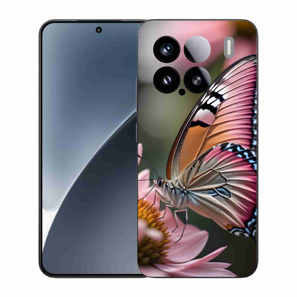 Gél borító mmCase a Xiaomi 15 - színes pillangóhoz