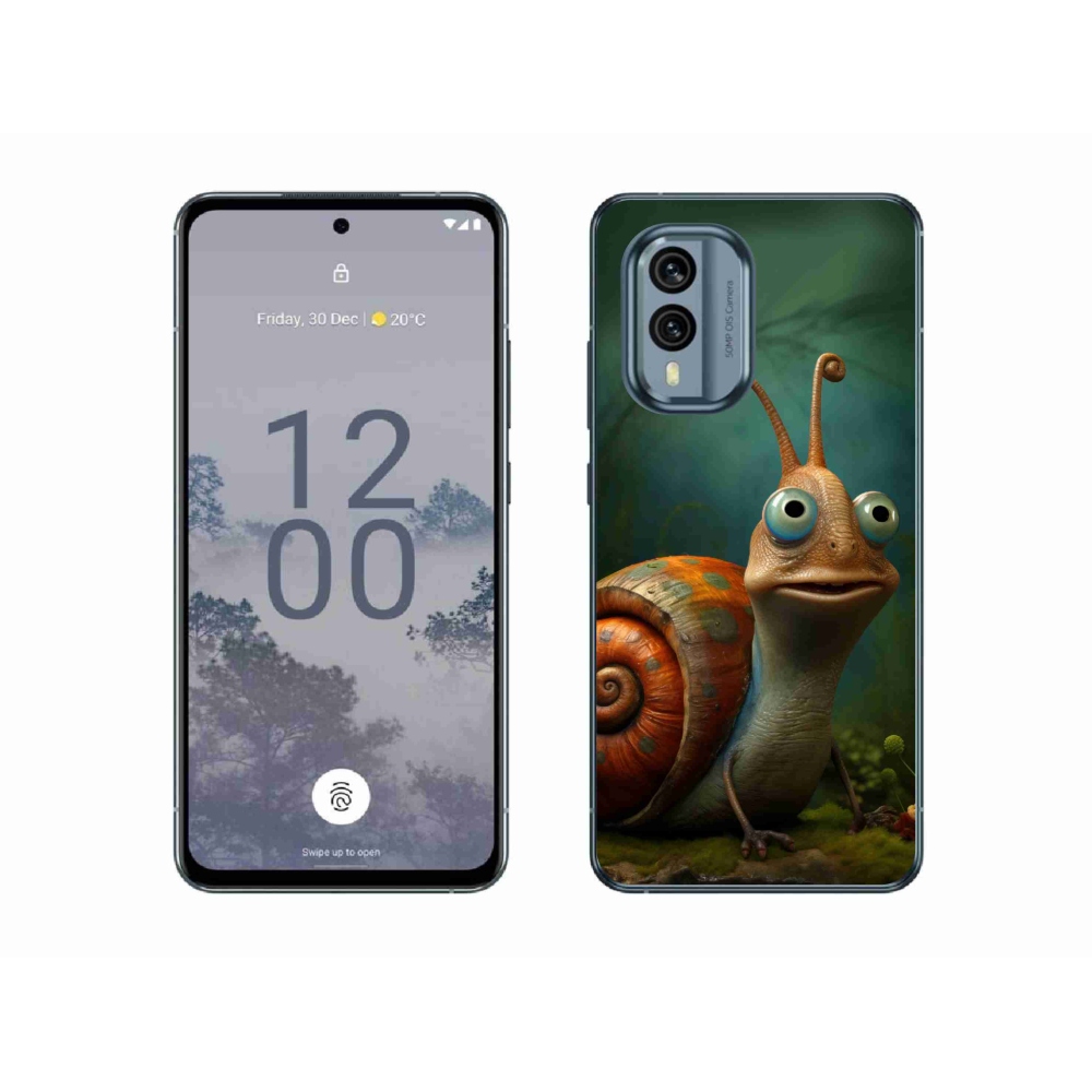 Zselés borítás mmCase a Nokia X30 5G készülékhez - csiga