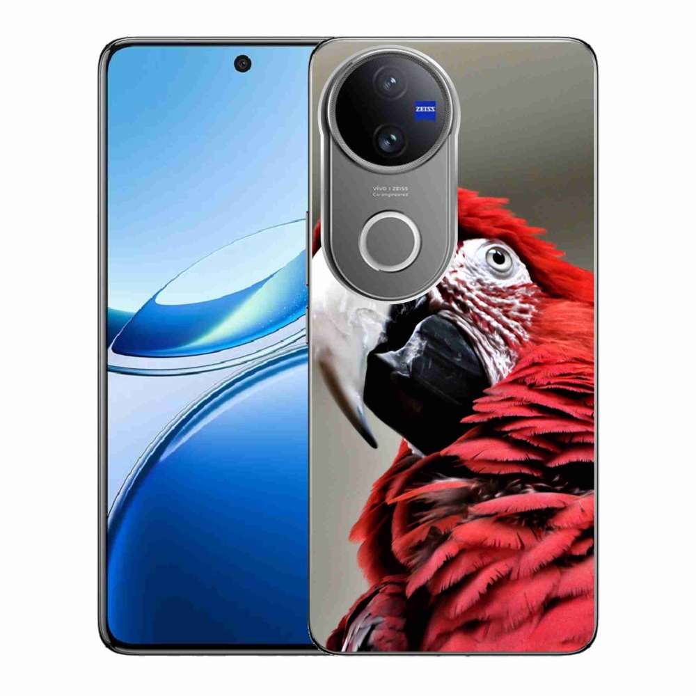 Zselés borítás mmCase a Vivo V50 5G készülékhez - papagáj ara piros