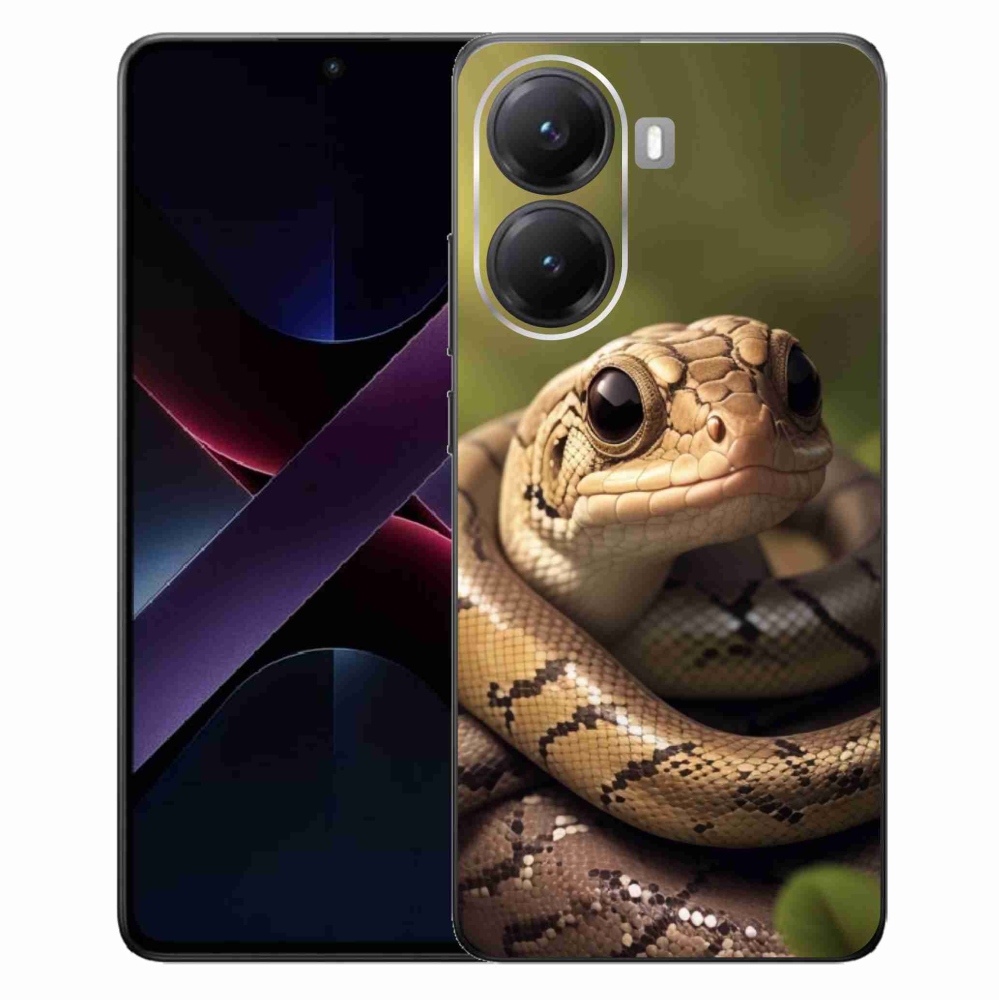 Gél borítás mmCase a Xiaomi Poco X7 Pro 5G számára - kígyó 1