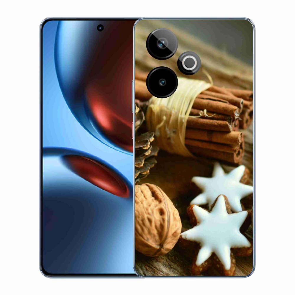 Gél borítás mmCase a Realme GT 7 5G/GT 7T 5G számára - fahéj és mézeskalács