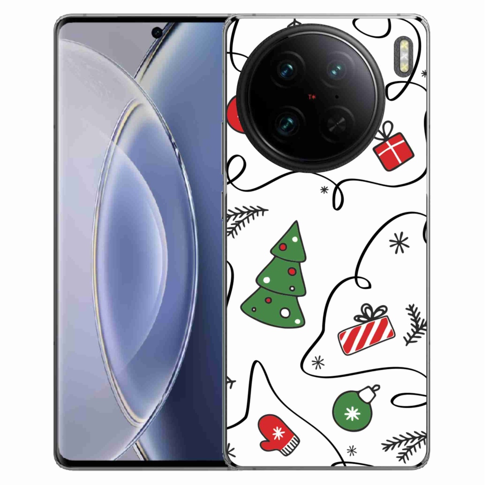 Gél borító mmCase a Vivo X90 Pro készülékhez - karácsonyi motívumok