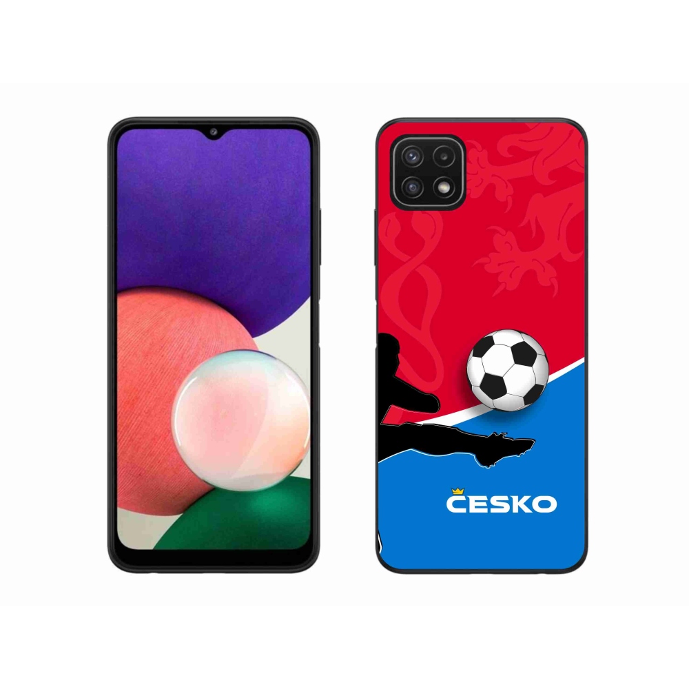 Gél borítás mmCase Samsung Galaxy A22 5G - Foci Csehország 2