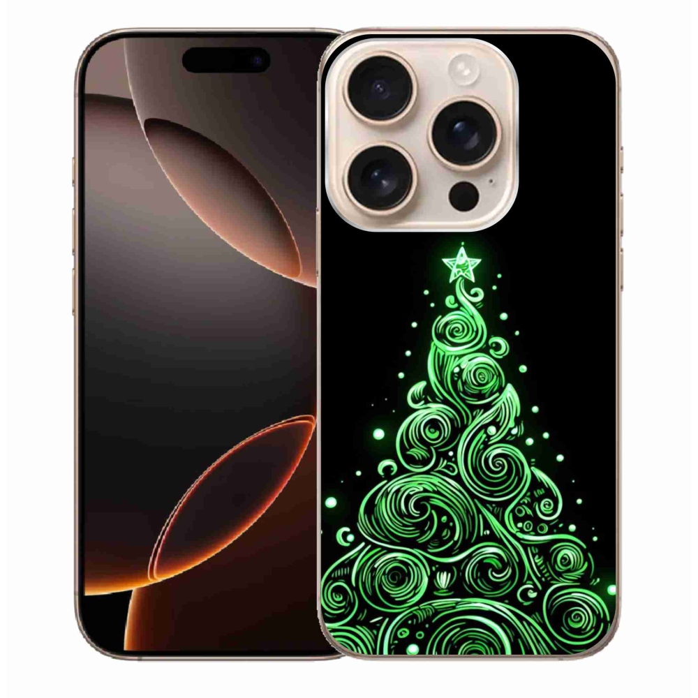 Gél borítás mmCase iPhone 16 Pro Max készülékhez - neon karácsonyfa 3