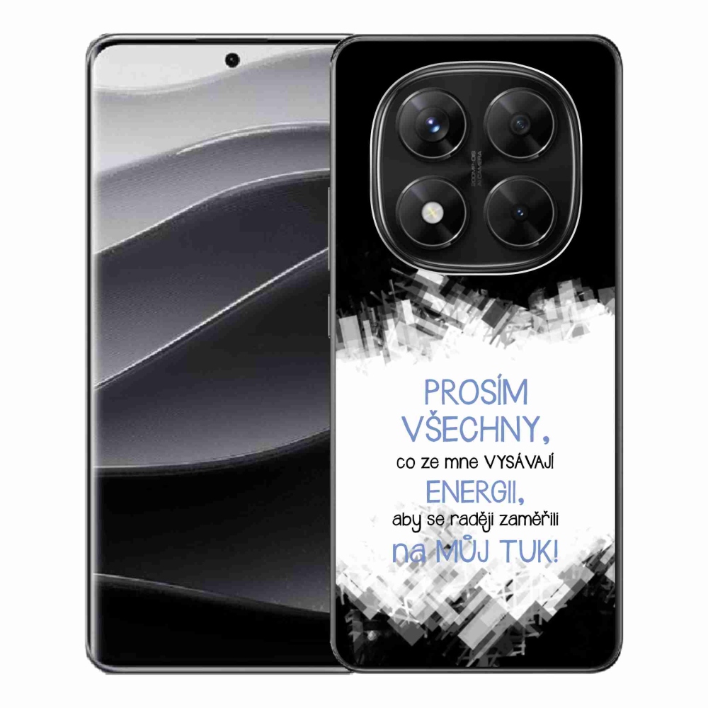 Gél borító mmCase a Xiaomi Redmi Note 14 Pro 5G/Poco X7 5G - vicces szöveg 1 kék