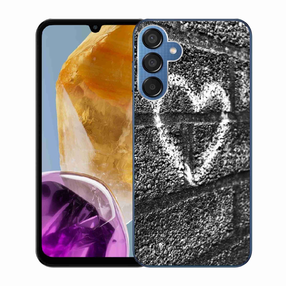 Zselés borítás mmCase Samsung Galaxy M15 5G - szív a falon