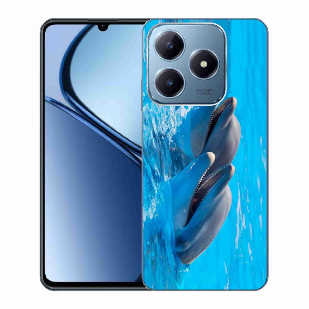 Zselés borítás mmCase a Realme C63 készülékhez - delfinek