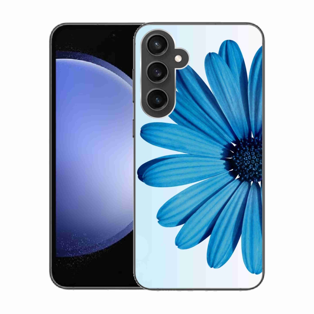 Gél tok mmCase Samsung Galaxy S23 FE készülékhez - kék margaréta