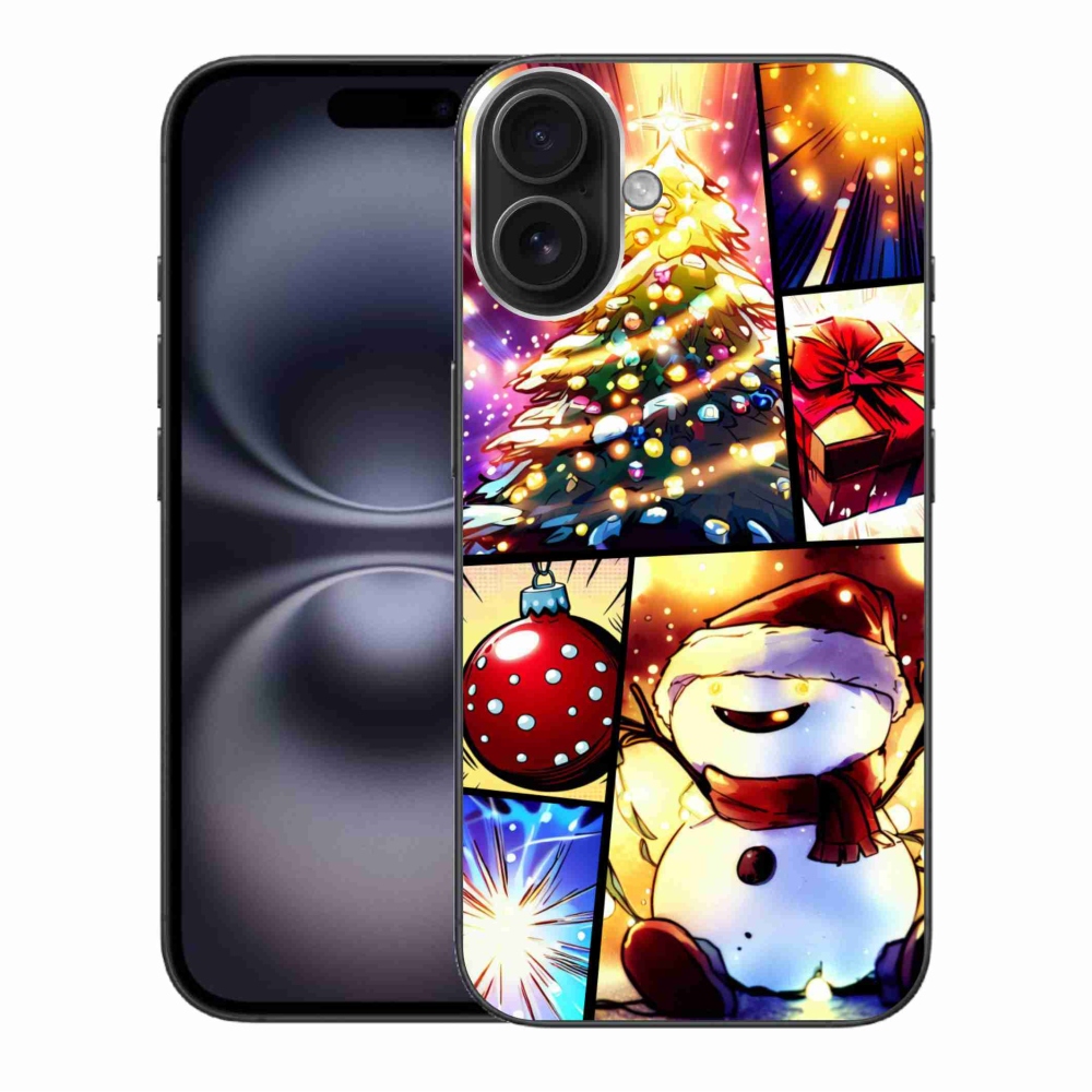 Gél borítás mmCase iPhone 16 Plus készülékhez - karácsonyi motívumok 1