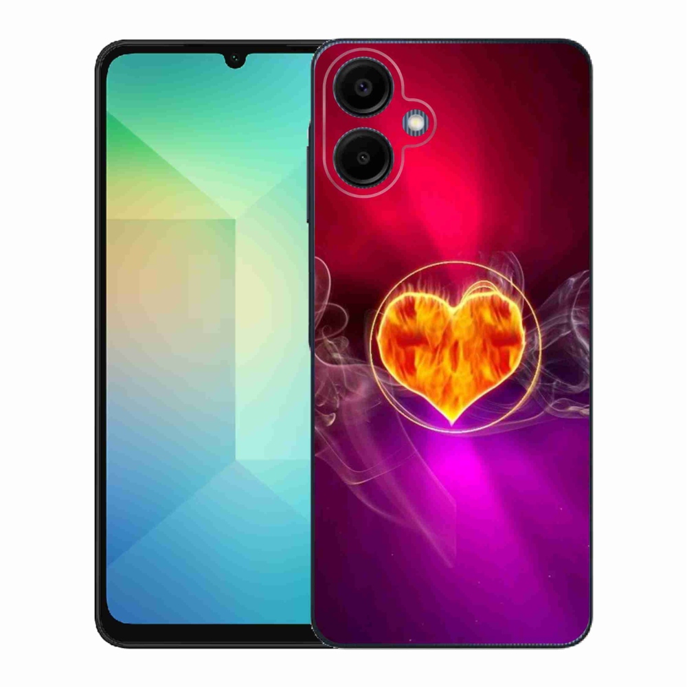 Gél borítás mmCase Samsung Galaxy A06 4G - tüzes szív