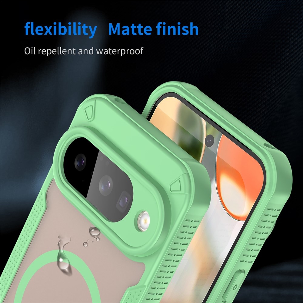 Froste tartós védőburkolat MagSafe-val a Google Pixel 10 készülékhez - zöld