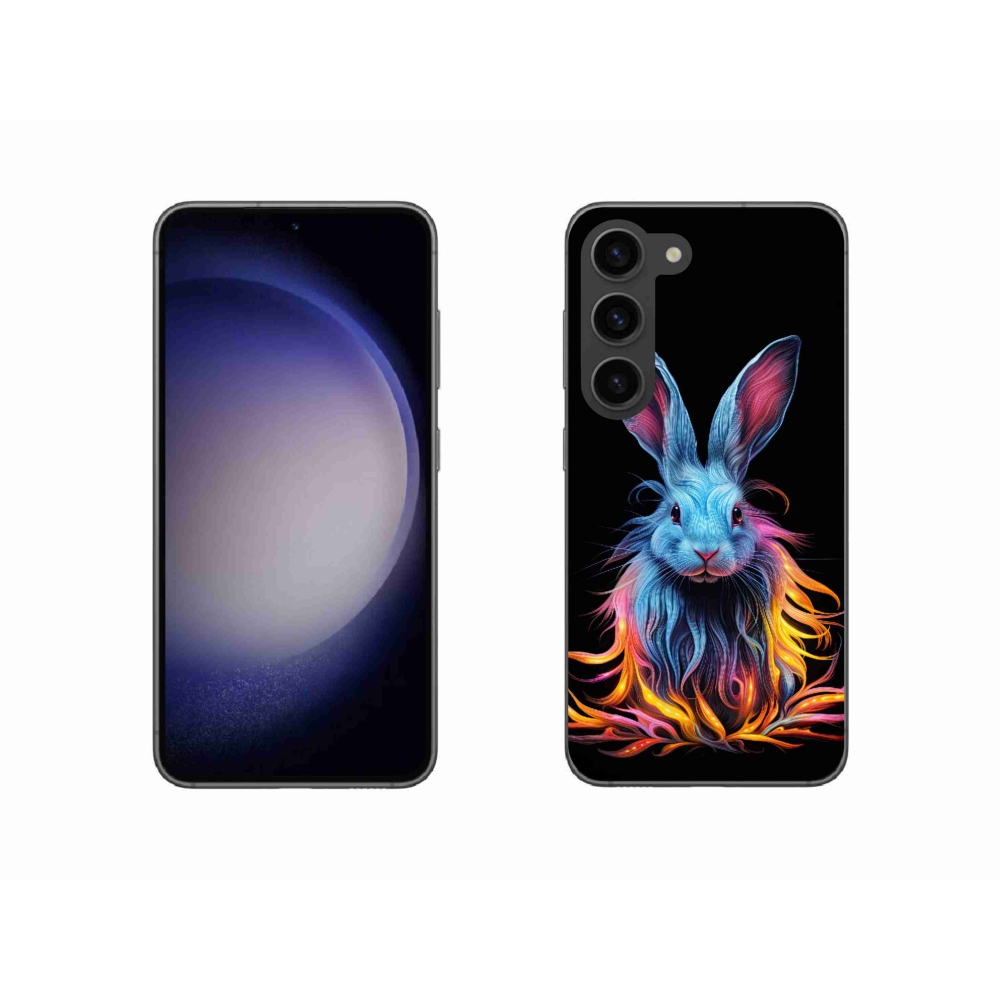 Gél borítás mmCase Samsung Galaxy S23 5G - absztrakt nyúl - Samsung Galaxy S23 5G számára
