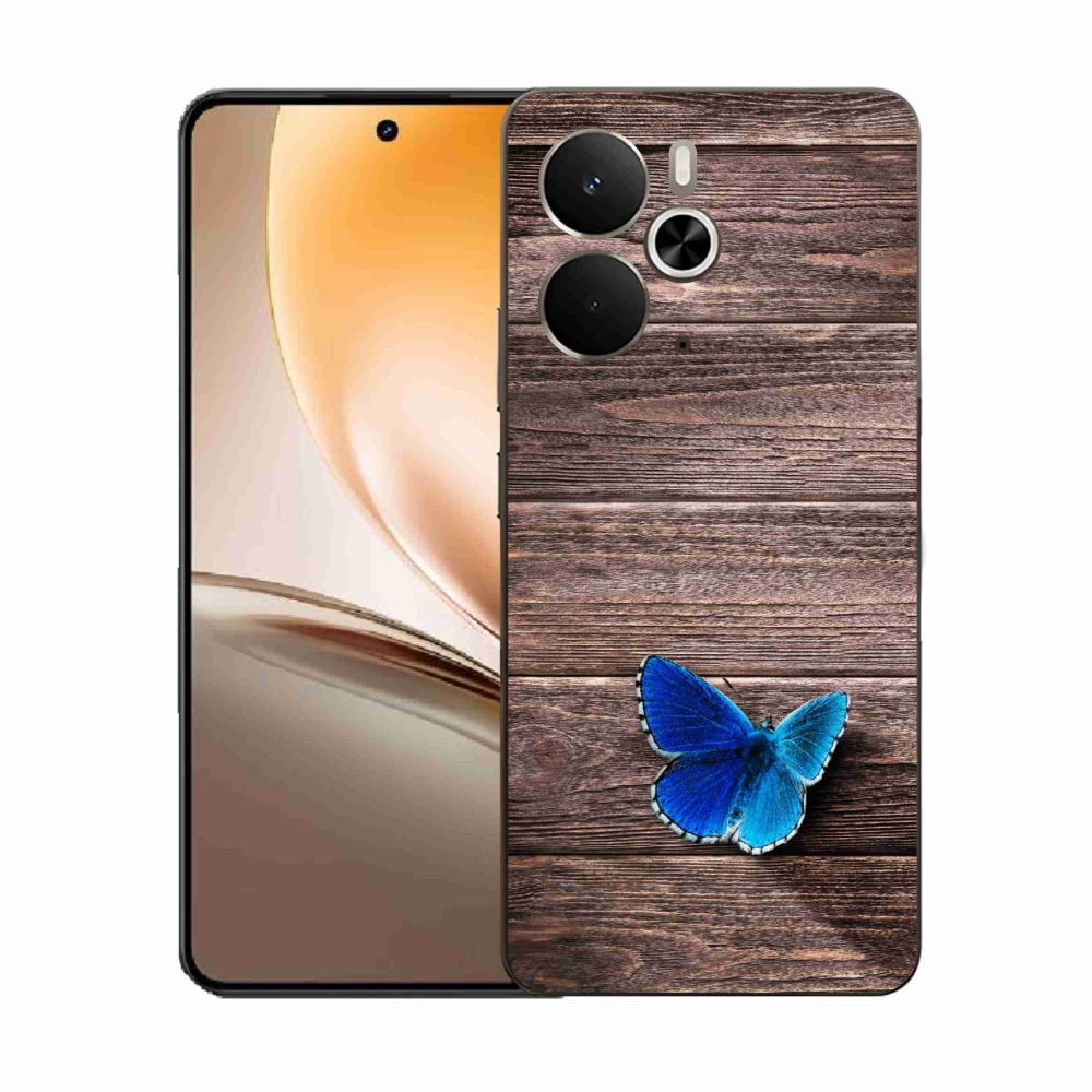 Zselés borítás mmCase a Realme 14 5G/14T 5G készülékhez - kék pillangó 1