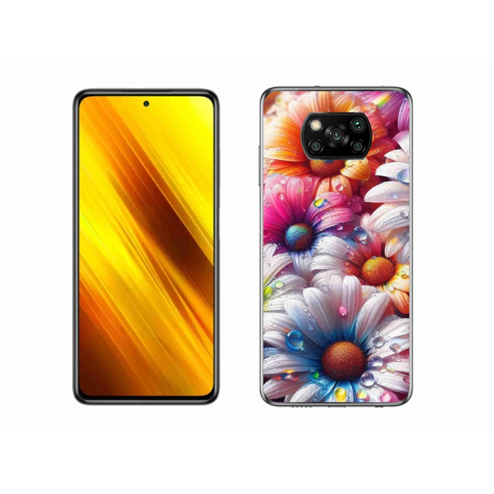 Gél borítás mmCase a Xiaomi Poco X3-hoz - színes százszorszépek