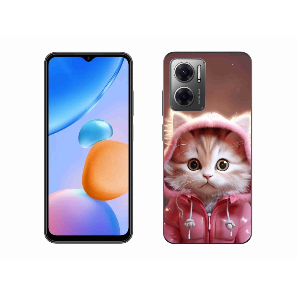 Gél borító mmCase a Xiaomi Redmi 10 5G-hez - aranyos cica 3