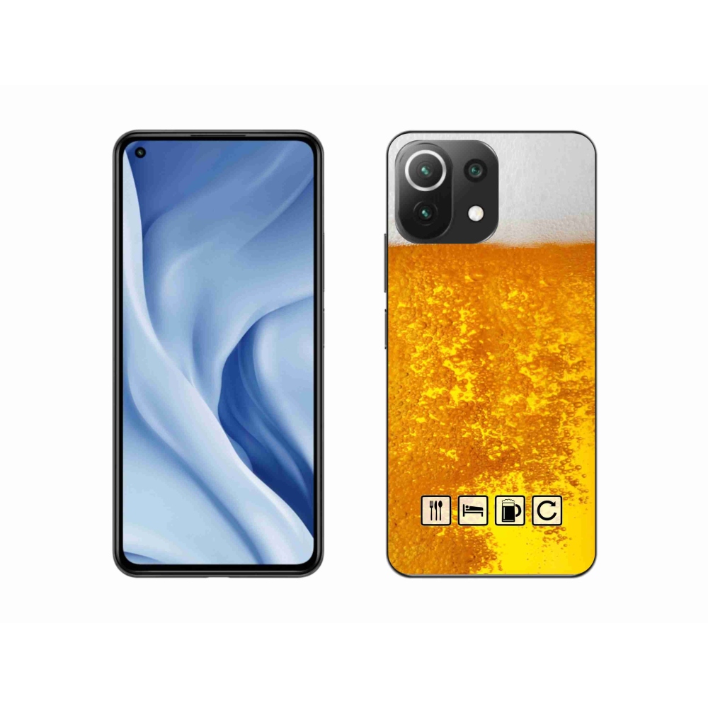 Gélburkolat mmCase a Xiaomi 11 Lite 5G NE számára - sör motívum 3