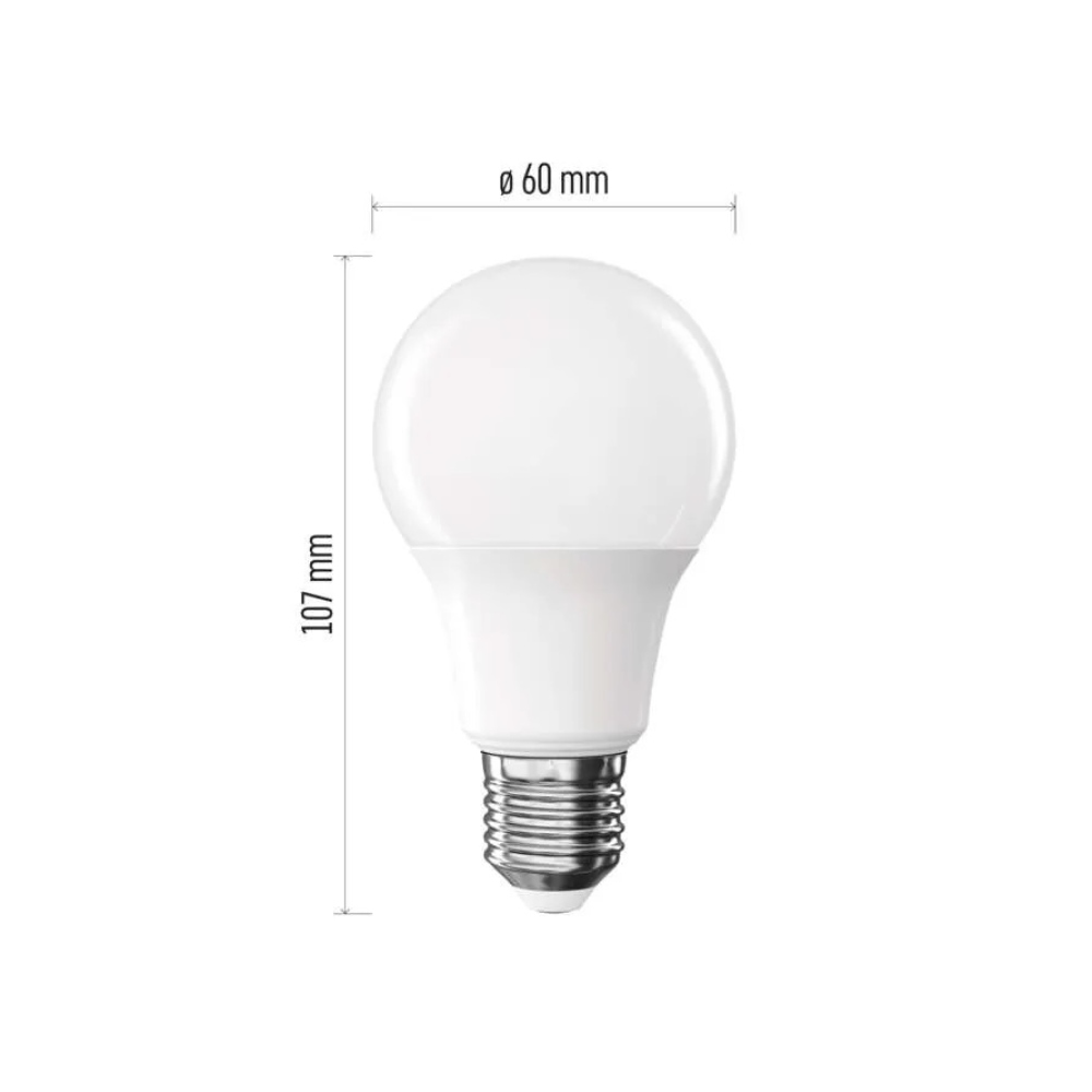 LED izzó Classic A60 / E27 / 7 W (60 W) / 806 lm / semleges fehér