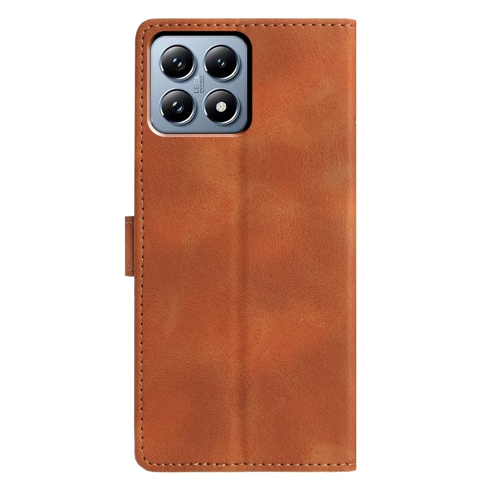 Háromszögek könyvtáska Xiaomi 15T-hez - barna