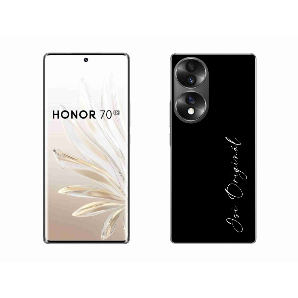 Gél borító mmCase a Honor 70-hez - te vagy az eredeti fekete háttér